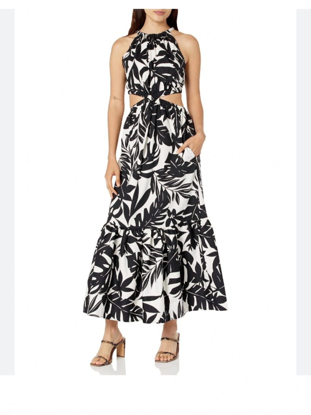 Jules dress. Black and white print dress